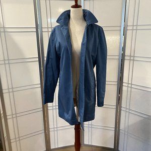 COACH Light Blue Rain Jacket-Size S